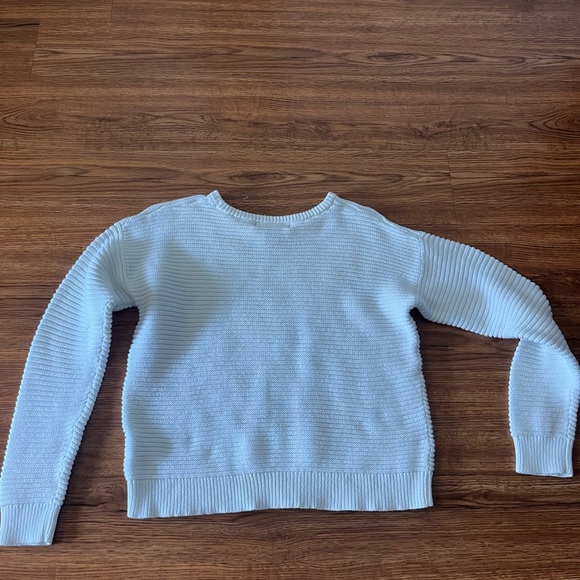 Forever 21 Ribbed White Crew Neck Sweater - Picture 4 of 4